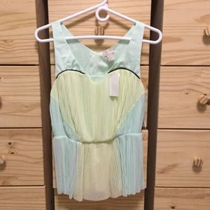 NWT Sweetheart Pastel Peplum Top